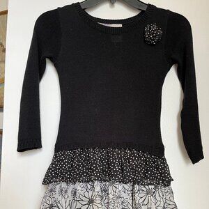 Blueberi Boulevard Little Girls' Challis Layered Dress